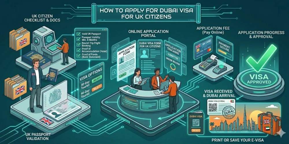 How to Apply for Dubai Visa for UK Citizens
